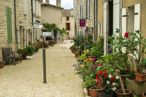 Tournon Agenais Francia Junio 2018 Color Verano Una Calle Pintoresca — Foto de Stock