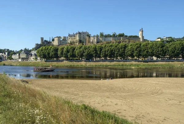 Chinon Indre Loire Γαλλία Ιουνίου 2018 Πύργος Στο Chinon Στην — Φωτογραφία Αρχείου