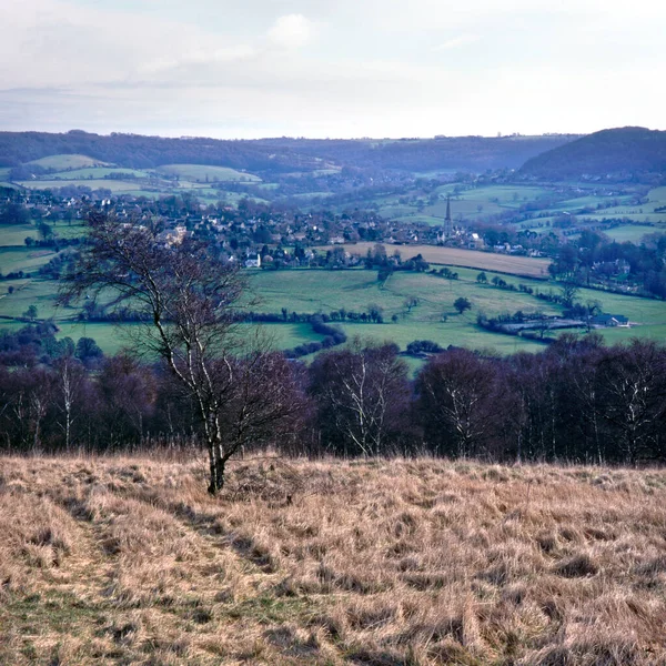 Winter View Edge Common Painswick Cotswolds Gloucestershire Engeland Verenigd Koninkrijk — Stockfoto