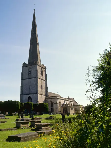 Impressionante Chiesa Lana Painswick Nel Cotswolds Gloucestershire Regno Unito — Foto Stock