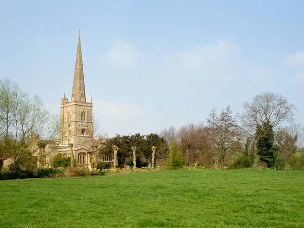 Impressionante Chiesa Lana Burford Nel Cotswolds Oxfordshire Regno Unito — Foto Stock