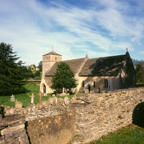 Festői Eastleach Templom Cotswolds Gloucestershire England Europe — Stock Fotó