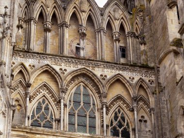 Mimari detay, Sees, Orne, Normandiya, Fransa katedrali.