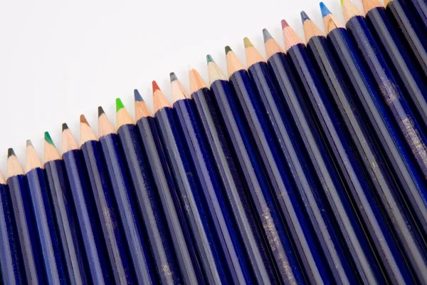 Artists Pencils Full Frame Background — Stock Photo, Image