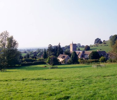 Hawkesbury 'nin ücra kırsal kesimdeki küçük köyü, Gloucestershire, Cotswold, İngiltere, İngiltere, Avrupa