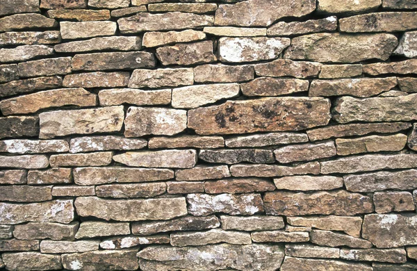 Newly Made Cotswold Drystone Wall — Stock Photo, Image