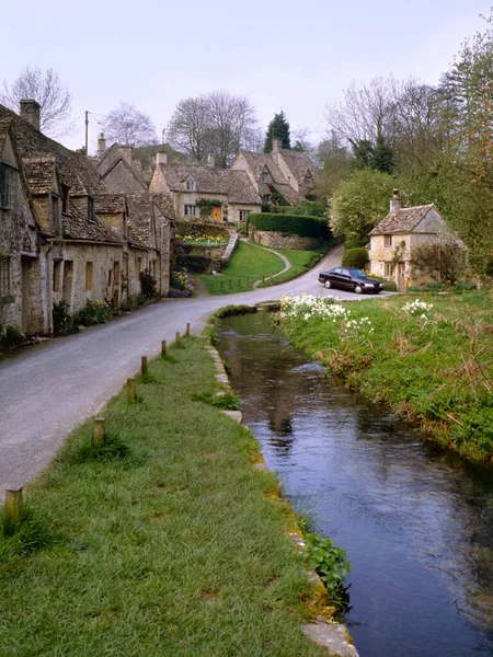 Malerische Cotswolds Einem Bach Bibury Gloucestershire Cotswolds England Großbritannien Europa — Stockfoto