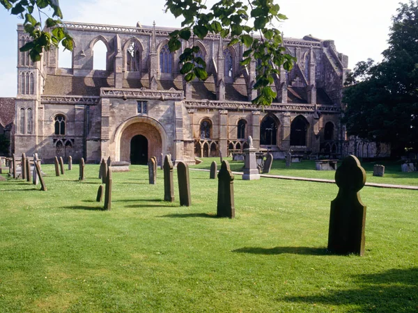 Ιστορικό Malmesbury Abbey Cotswolds Wiltshire Ηνωμένο Βασίλειο — Φωτογραφία Αρχείου