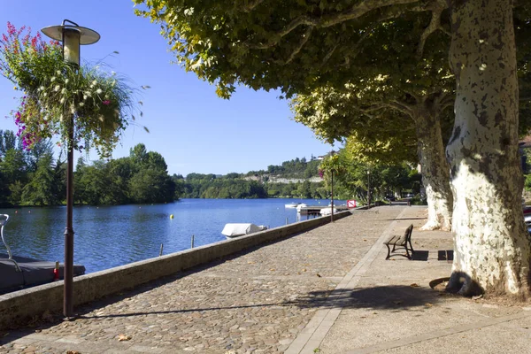 River Lot Cajarc Lot Valley Lot Quercy France Europe — Stock Photo, Image