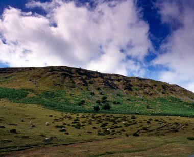 Kara Dağlar manzarası, Brecon Beacons, Galler, İngiltere,