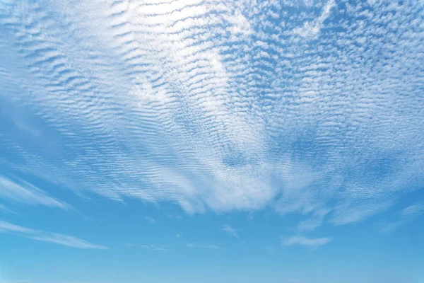 Kék Fehér Felhők Napfény Absztrakt Háttér Textúra Másol Hely Természeti — Stock Fotó