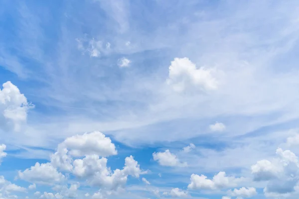Blue sky and white clouds abstract background.