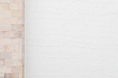 Beyaz taş duvar dokusu soyut arkaplan.