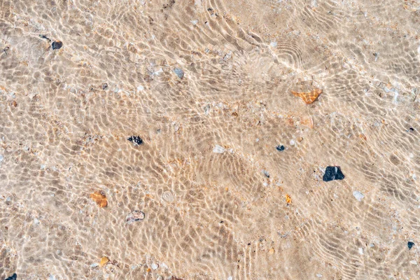 Kopieren Sie Raum Von Sandstrand Und Muschel Textur Abstrakten Hintergrund — Stockfoto