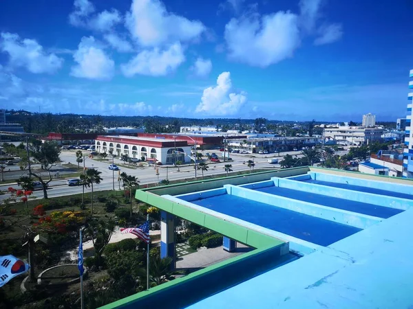 Όμορφη Θέα Της Saipan Από Ξενοδοχείο World Resort — Φωτογραφία Αρχείου