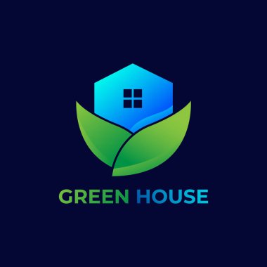 Yeşil Ev Logosu Konsepti