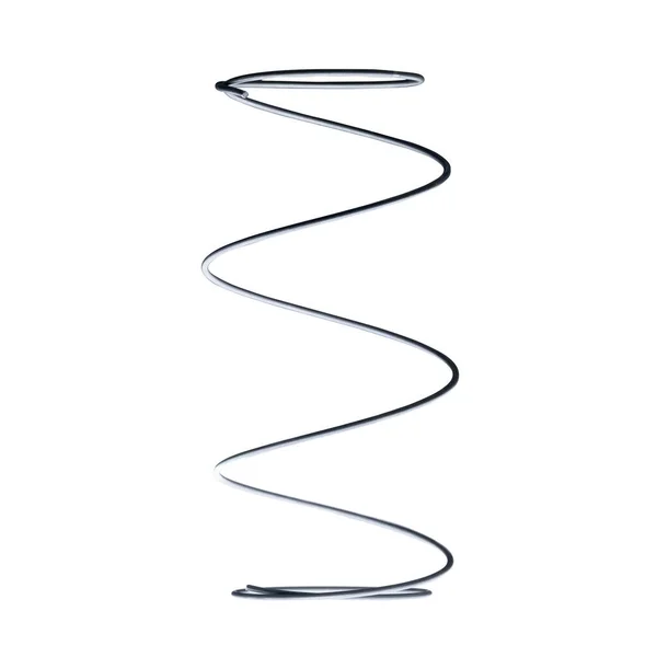 Yatak bobini yayı beyaz arkaplanda izole edildi