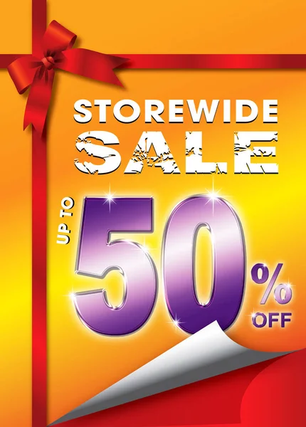 Store Wide Sale Percent Poster — Stock Photo, Image