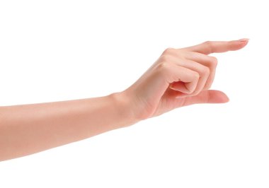 Güzel bir kadının el ele tutuşması