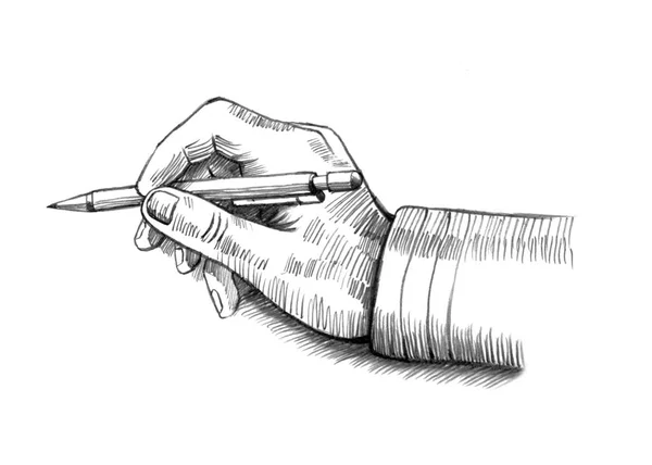 Рисунок Ручной Ручки — стоковое фото