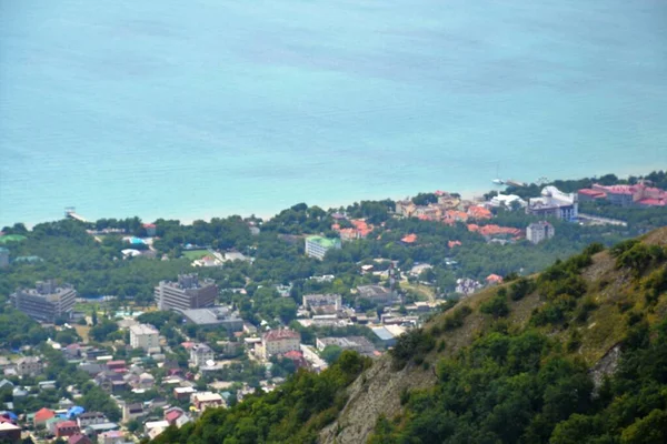 Vue Colorée Sur Côte Une Hauteur Montagne — Photo