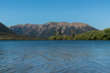 Dağ gölü Pearson Arthur's pass Ulusal Park Yeni Zelanda Güney Adası'nda