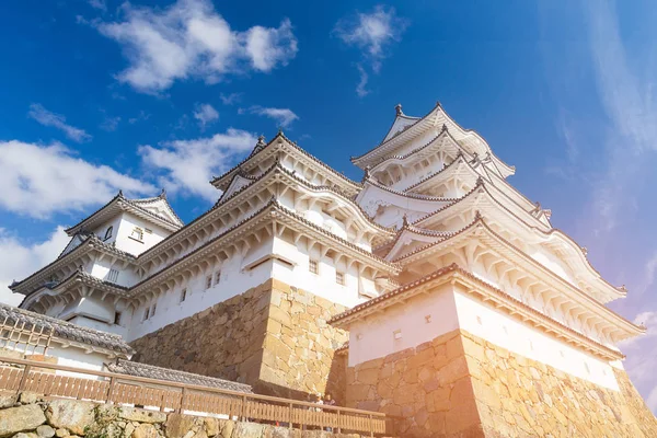 Himeji Castello Contro Cielo Blu Hyogo Kansai Giappone — Foto Stock