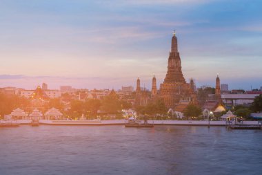 Arun tapınak Nehri ön Turizm hedef Bangkok Tayland Simgesel Yapı