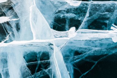 Doku ve arka plan buzlu su Gölü dondur