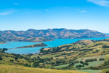 Dağ south Island, Yeni Zelanda doğal yatay