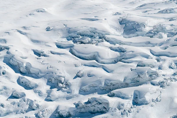 Terreno Innevato Sfondo Naturale Texture Stagione Invernale Paesaggio Naturale — Foto Stock