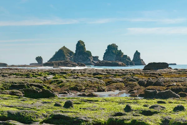 Nueva Zelanda Costa Natural Del Mar Paisaje Fondo — Foto de Stock