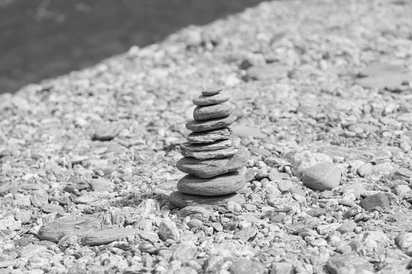Камень Черно Белой Реки Абстрактный Фон — стоковое фото
