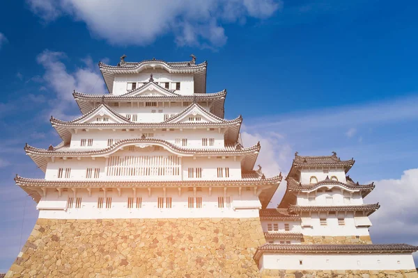 Himeji Castello Con Sfondo Cielo Blu Giappone Storico Punto Riferimento — Foto Stock