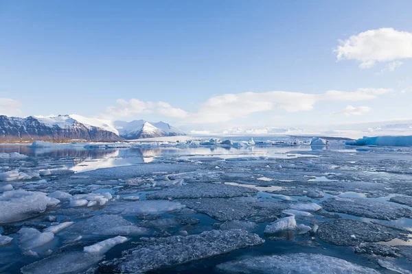 Bellezza Della Stagione Invernale Paesaggio Naturale Sfondo Islanda — Foto Stock