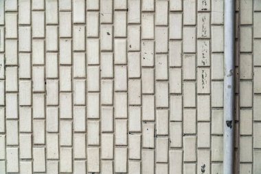 Banyoda beyaz eski Seramik kiremit duvar deseni