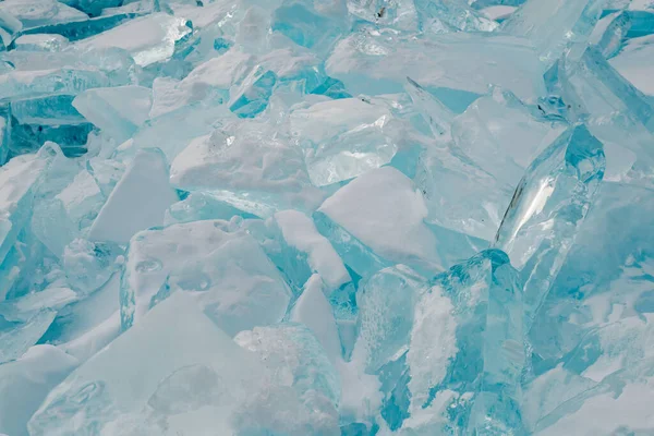 Frost Törés Jég Felületi Minta Téli Szezonban Nauturális Táj — Stock Fotó