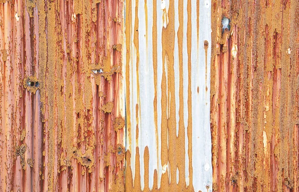 Rusty Pared Placa Zinc Para Fondo —  Fotos de Stock