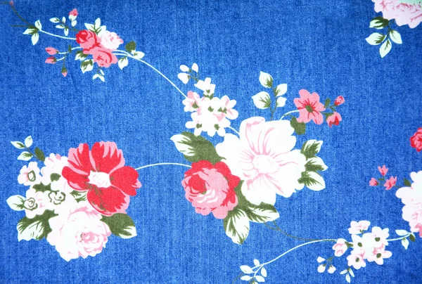 Vintage bloemen stof, Fragment van kleurrijke retro tapijt textielp — Stockfoto