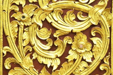 Geleneksel Tay sıva dekoratif desen Tapınak, Tayland
