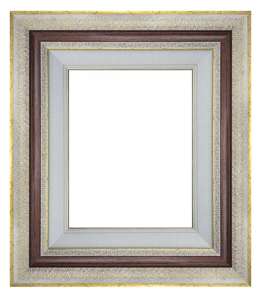 The antique frame on the white background. — Stock Photo, Image