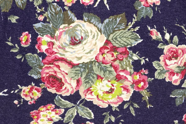 Vintage bloemen stof, Fragment van kleurrijke retro tapijt textielp — Stockfoto