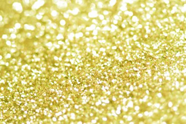 Altın bokeh doku. Ufuk li ile şenlikli glitter arka plan