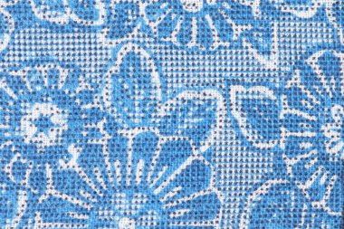 Kumaş dokusu üzerine çiçek.