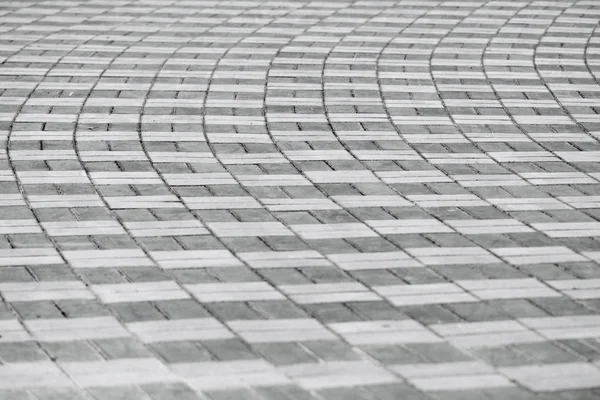 Lastre di pavimentazione, piastrelle di pavimentazione a motivi geometrici, cemento mattone pavimento backgrou — Foto Stock