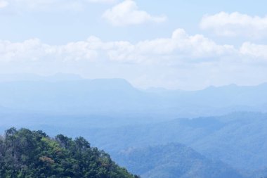 Chiangmai Tayland 'dan dağ manzarası