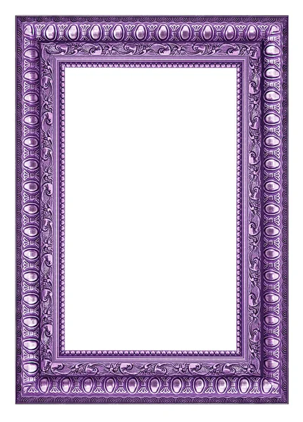Фиолетовый Винтажное Изображение Фото Рамка Изолированы Белом Фоне — стоковое фото
