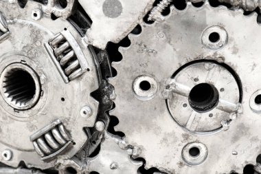 Makine parçaları arkaplan, tasarım çalışması için Makro yakın plan