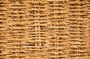 Doğal desenli örülmüş rattan.