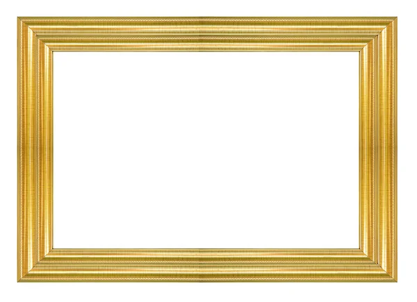 Quadro Imagem Ouro Isolado Fundo Branco — Fotografia de Stock